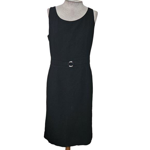 Gerard Darel Black Sleeveless Knee Length Dress Size 8 - Picture 1 of 4